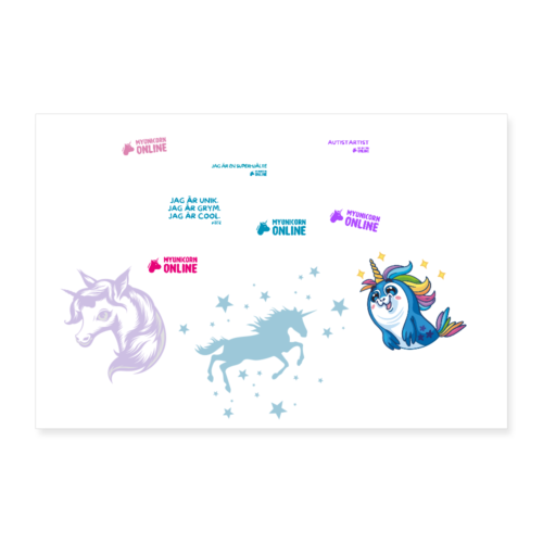 unicorn Poster 36" x 24" (90x60 cm)